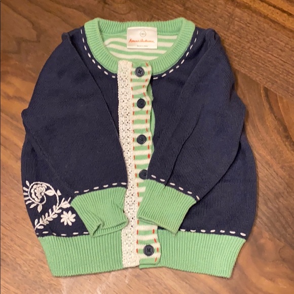 Hanna Andersson Cardigan Sweater, Size 80 - Picture 2 of 7